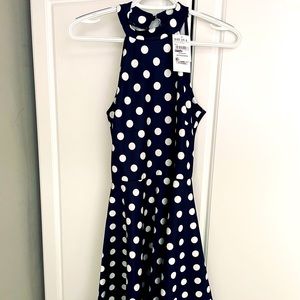 BNWT navy and white dress